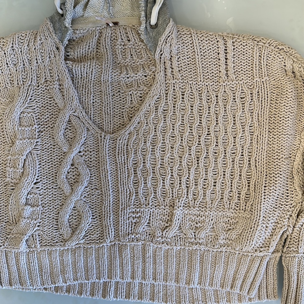 FREE PEOPLE Knit Sweater | X-Small | Oversized - Picture 6 of 6